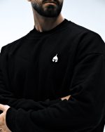 سویشرت - مشکی - تصویر 2