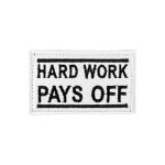 استیکر Hard Work دو خط