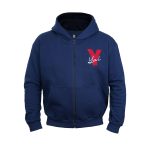 هودی زیپ دار - سرمه‌ای