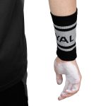 مچ بند حوله ای مشکی سفید - تصویر 2