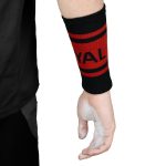 مچ بند حوله ای مشکی قرمز - تصویر 6