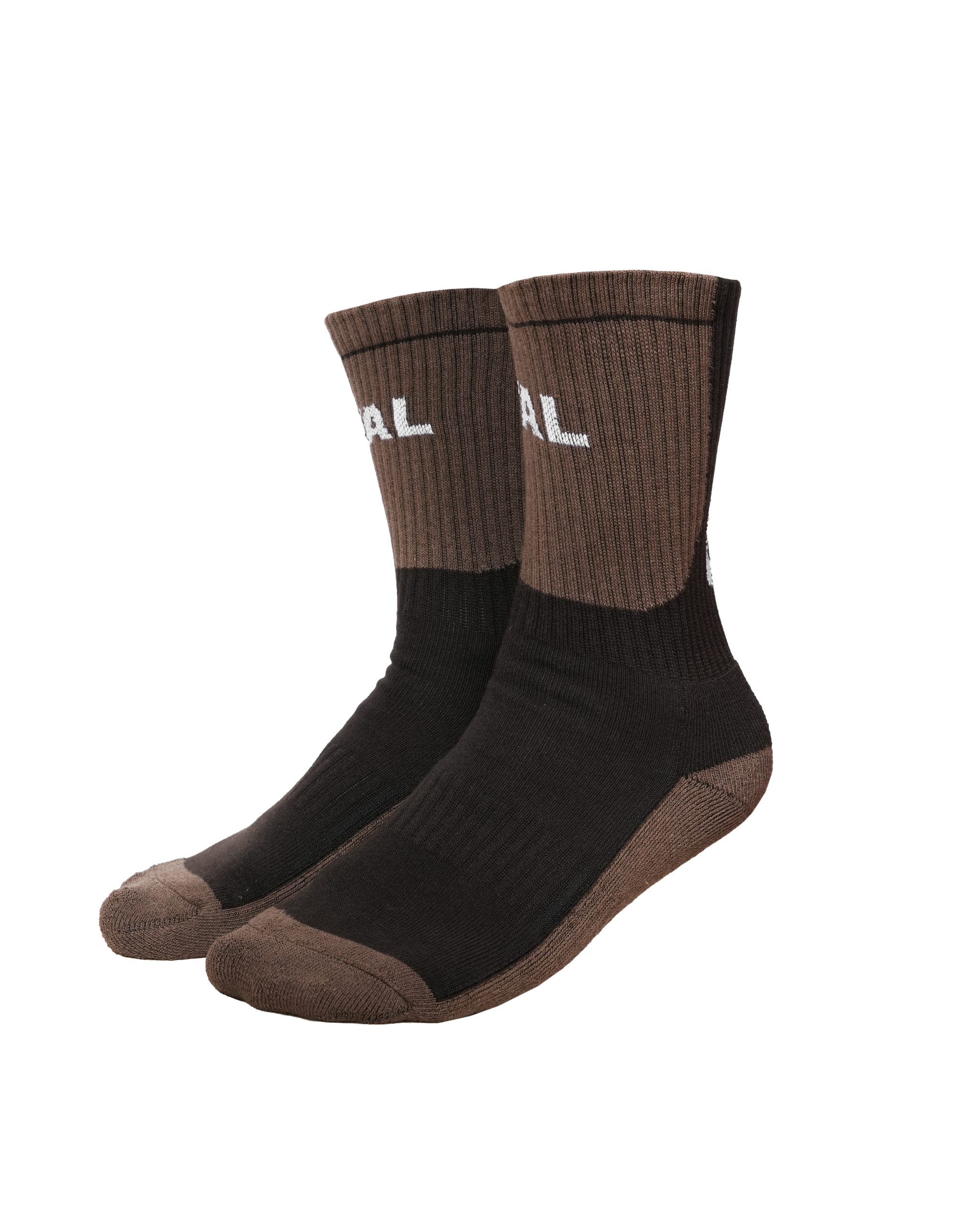 YAL_Socks_2(3) جوراب اتلتیک - قهوهای مشکی - تصویر 1